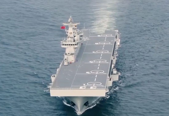海軍新篇章，075型三號艦正式入列，海軍新篇章，075型三號艦正式入列啟航