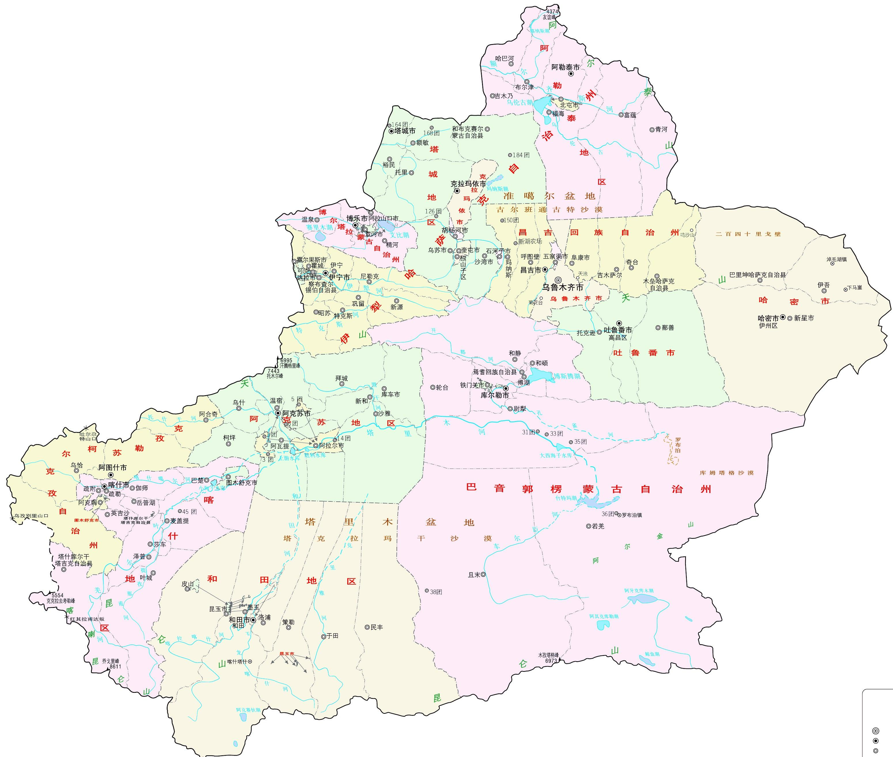 新疆地圖，探索神秘西域的指南，新疆地圖，神秘西域探索指南