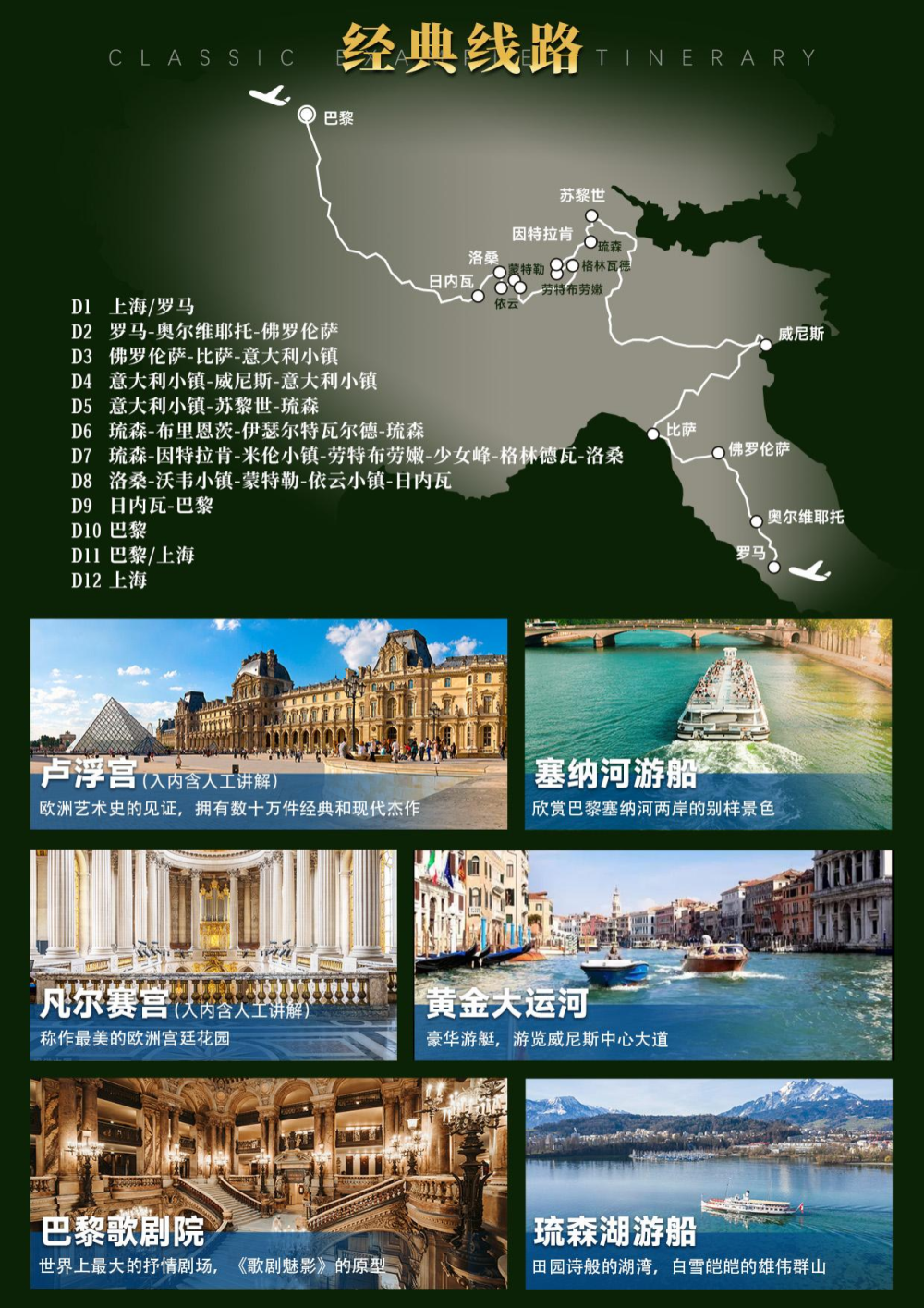 法國瑞士意大利深度游，一次難忘的12天之旅，法國瑞士意大利深度游，難忘的十二日旅程